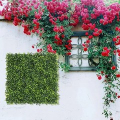5pcs UV Protected Artificial Green Grass Panels for Wall and Fence Decor