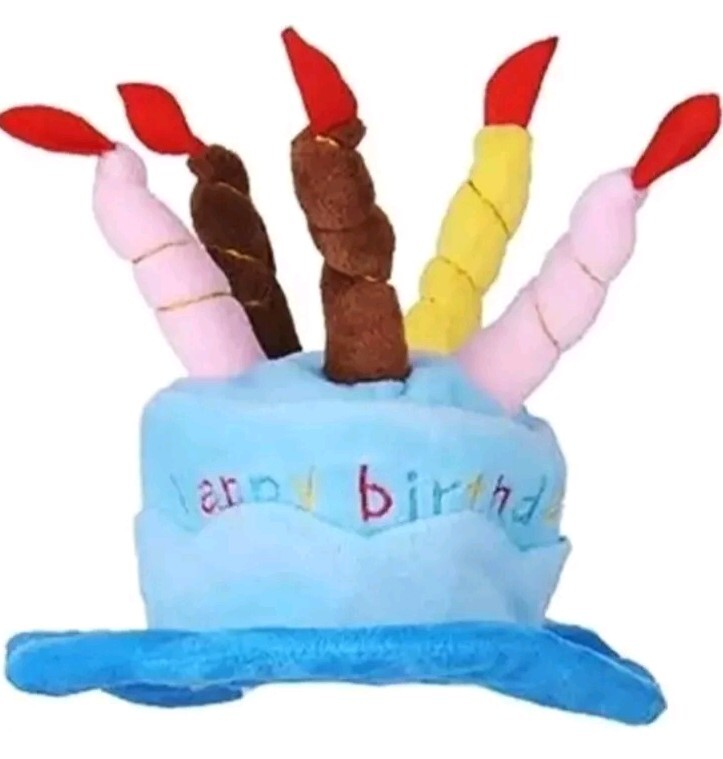 Small Happy Birthday Hat With Chin Strap For Dogs and Cats