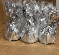 Silver Balloon Weights, Heavy Balloon Weight Pack of 12 Metallic Foil Weights