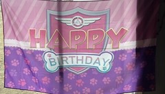 Paw Patrol “Happy Birthday” Cloth Banner 71” Wide x 43” Tall