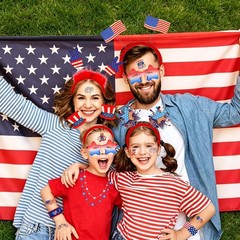 Red White Blue Patriotic Party Set – 93PCS 4th of July Decor