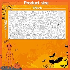 Giant Coloring Tablecloth 31.5×72 in – Crafts Activities – Halloween Party
