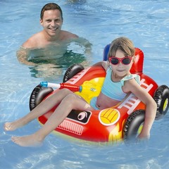 2 Pack Inflatable Kids Pool Floats with Water Gun, Pool Toys for Kids Ages 4-…