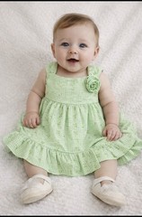 Summer GinghamCenterpiece For Baby Shower, Birthday, Keepsake Outfit-Unique
