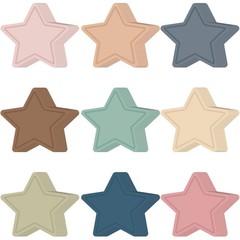 108 Pcs Star Cutouts Paper Boho Classroom Decor Bulletin Board Stars Assorted…