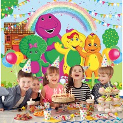 Barney and Friends Party supplies Backdrop Banner Vinyl 7x5ft Birthday Gift