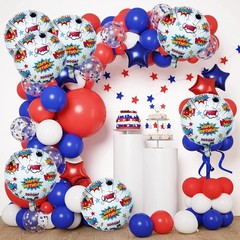 Superhero Decorations, 8Pcs Superhero Foil Balloons 18 Inches Hero Balloons D…