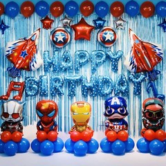 Birthday Decorations for boys,Superhero Birthday Balloon Garland for Kids, Co…
