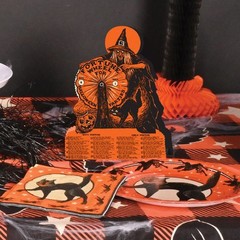 Beistle Vintage Hllwn Witch Fortune Wheel Game