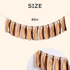 Beige Khaki Gingham Fabric Banner – Brown Teddy Bear Theme High Chair Banner …