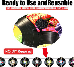 3 Packs Rock and Roll Music Party Decorations 7 Inch 21 Pcs 1950’S Paper Record