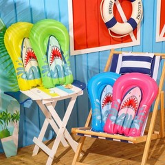 8 Pcs Shark Inflatable Bodyboards for Water Slides, Shark Inflatable Surfboar…
