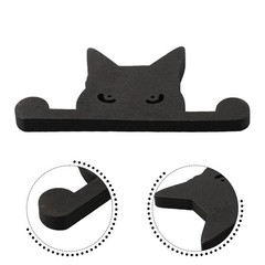 Wooden Black Cat Garden Decoration Perfect for Courtyard and Outdoor Spaces