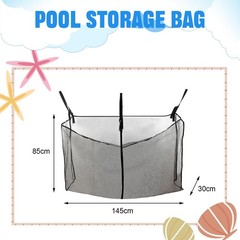 Pool Float Storage Bag,Pool Float Toy Storage Mesh Bag,Adjustable Pool Toy Ha…
