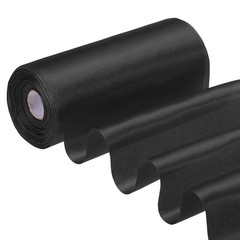 6 Inches x 22 Yards Satin Ribbon Roll Gift Wrapping Ribbon, Black