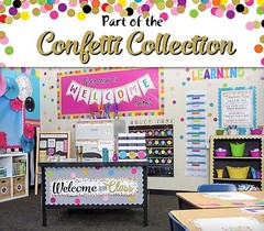 Lot/2pc teacher resources TCR 77337 CLINGY THINGIES GOLD POLKA DOTS STRIPS 18 pc