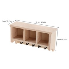 Dollhouse Mini Storage Cabinet Diorama Wall Shelf Bookshelf Bathroom