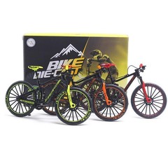 1/10 Scale Mini Finger Bike Alloy Model Desktop Decoration Gift Red Bicycle