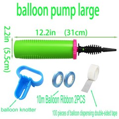 Balloon Pump Hand -Way Dual Action inflate 2Pack and Balloon Tying Tool in , …
