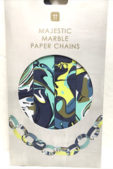 Talking Tables Blue Paper Chain Party Decorations – 100 Pack | Marblepchains