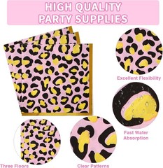 Leopard Print Party Decorations Set