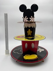 Mickey Mouse 2nd Birthday Party Centerpiece & Cupcake Stand Decoration Set