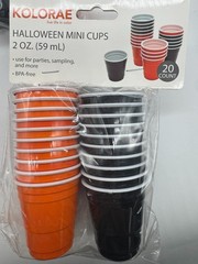 9PK Kolorae Halloween Mini Cups ~ 20 EACH ~ 2 OZ ~ FAST SHIPPING ~ NEW