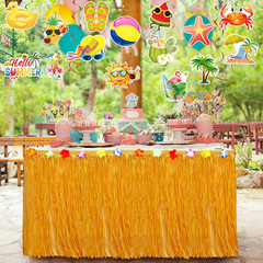 35Pcs Summer Pool Beach Hanging Swirl Decor, Hello Summer Beach Party Decoration