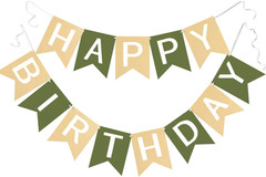 Navy Blue Happy Birthday Banner Nautical Theme 13Pcs | Boys Birthday Party Suppl