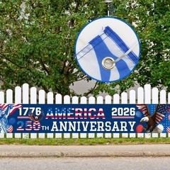 250th Anniversary Banner 120″ x 20″ America 1776-2026 US 250 Years Birthday F…