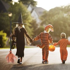 Halloween Witch Plastic Brooms Kids Flying Broomstick Cosplay Decoration Party