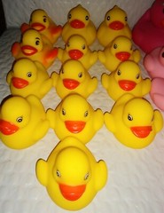 80 Assorted Baby Shower Decorations Game Pieces Favors Ducks Rattle Diaper Pins