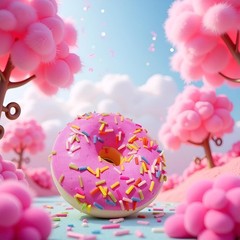 1 Pc Pink Fake Donuts,Donuts Simulation Artificial Doughnuts Dessert Cake Par…