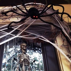4ft Large Halloween Spider Haunted House Prop Indoor Outdoor Party Garden Decor