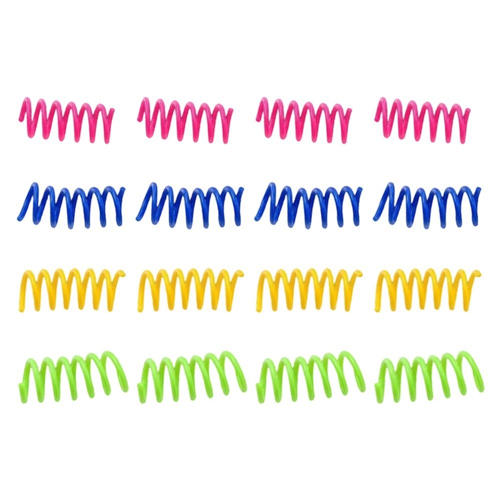 Colorful 12 Pcs Cat Spring Toys for Kittens and Adult Cats Interactive