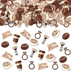Brewing Bridal Shower Coffee Table Confetti Wedding Engagement 200 PCS Supply