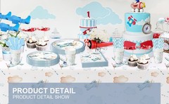 Airplane Party Decorations Tablecloth for Baby Shower Birthday – Disposable