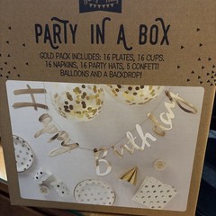 Gold Foiled Complete Party In A Box – Everything You Need by Ginger Ray