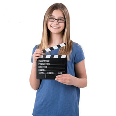 4 Pack New Hollywood Clapboard Clapper Clap Board Movie Sign Director Chalkboard