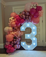 Pink Balloon Arch Kit, 152Pcs Hot Pink Metallic Pink Shades of Pink and Confe…