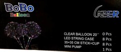 LED Light Up Bobo Kit 8 pack flashing handles sticks connectors cup NO BALLOONS