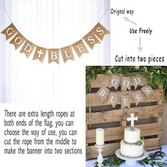 First Communion Banner Kit, Baptism Decorations for Boys Girls, First Communi…