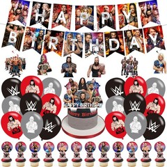 Wrestling Birthday Decorations,Wrestling Boxing Match Party Supplies Include …
