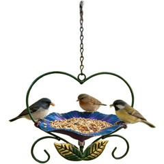 Robust Heart Shaped Bird Feeder Built for Durability and Visual Appeal