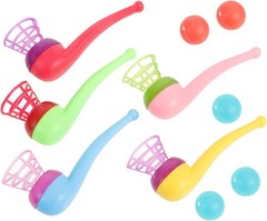 3/50Pcs Floating Ball Balance Blow Pipe Party Favor Birthday Carnival Game