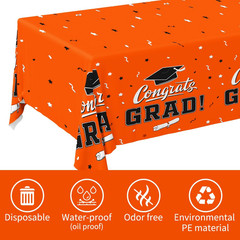 Graduation Party Decorations, Gongrats Grad Tablecover for Graduation Party Supp