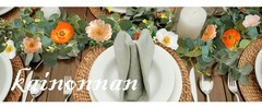 5.74 FT Artificial Poppies Flower Garland, Floral Garland Greenery Vines with