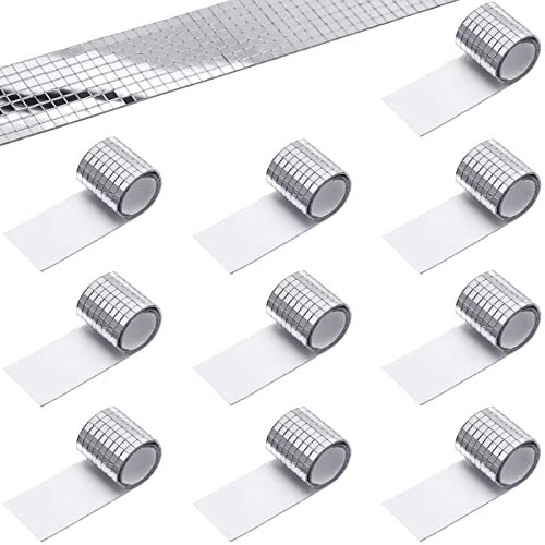 4720 Pcs Self-Adhesive Mirror Glass Mosaic Tiles Decorative Craft Wall Stickers