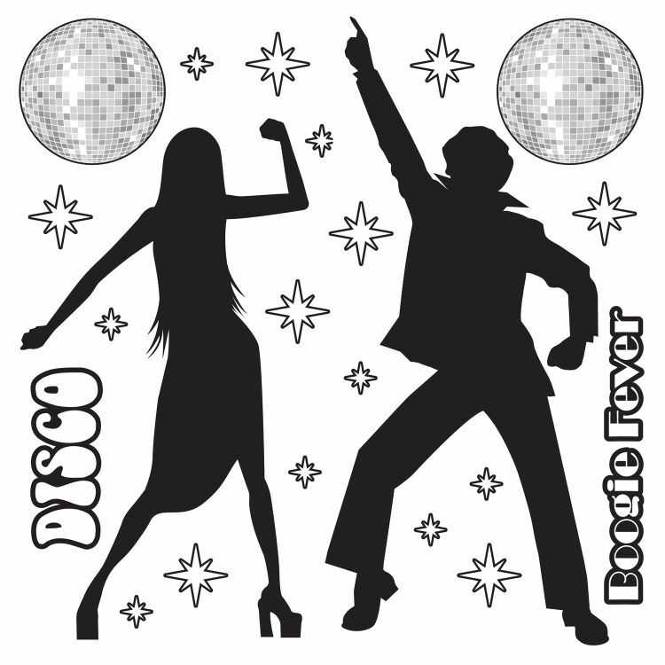 Disco Props Disco 22 Pack Plastic 3″ to 63″ 1970’s 70’s Party Decorations