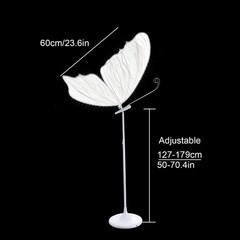 2PC LED Light Wedding Butterfly Floor Lamp Creative Butterfly Ceiling Lamp Props